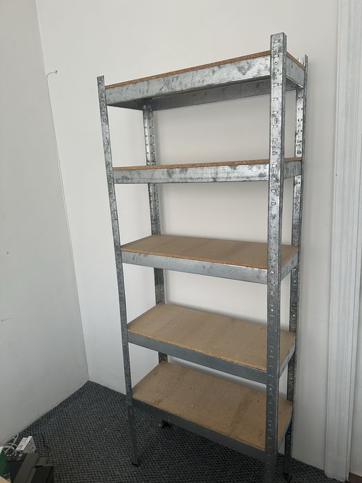 Стелаж металевий з дсп полицями