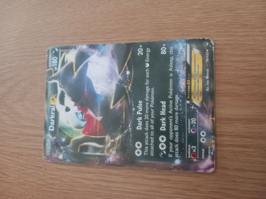 Carta pokemon Darkrai Ex (2016)