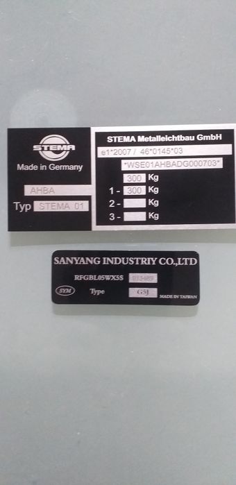 Chapas para identificação