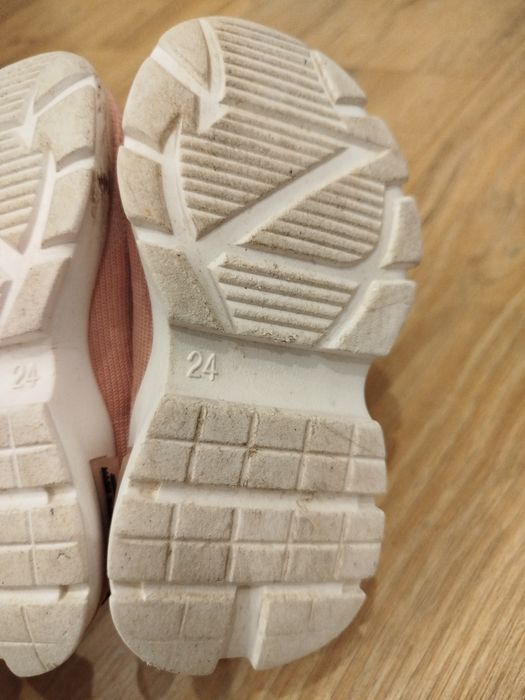 Okazja botki sportowe wsuwane dziewczęce rozmiar 24