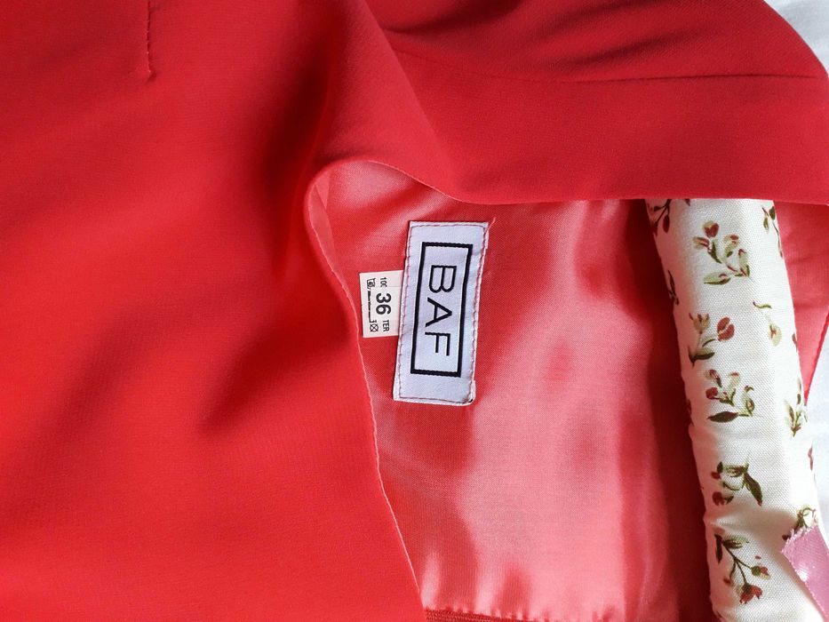 Sukienka wieczorowa/ koktajlowa BAF rozmiar 36, malinowa