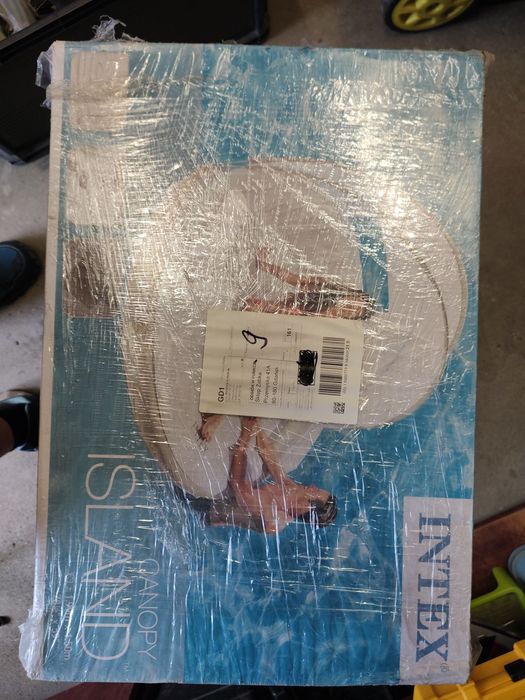 Intex . Materac. Pływająca wyspa z baldahimem .Nowa