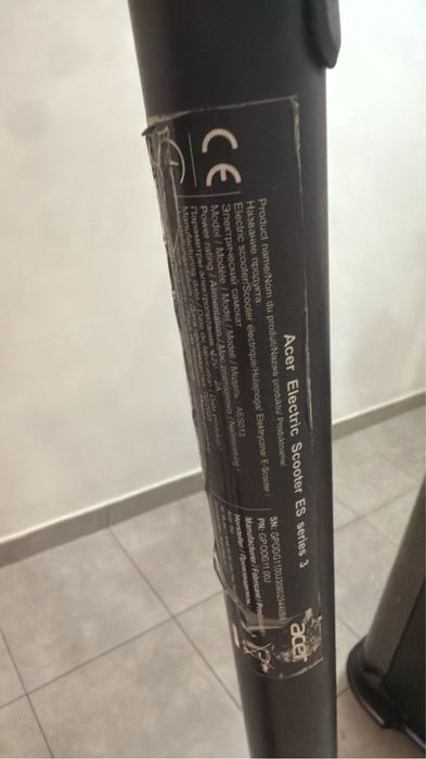 Trotinete eletrica acer 3 series