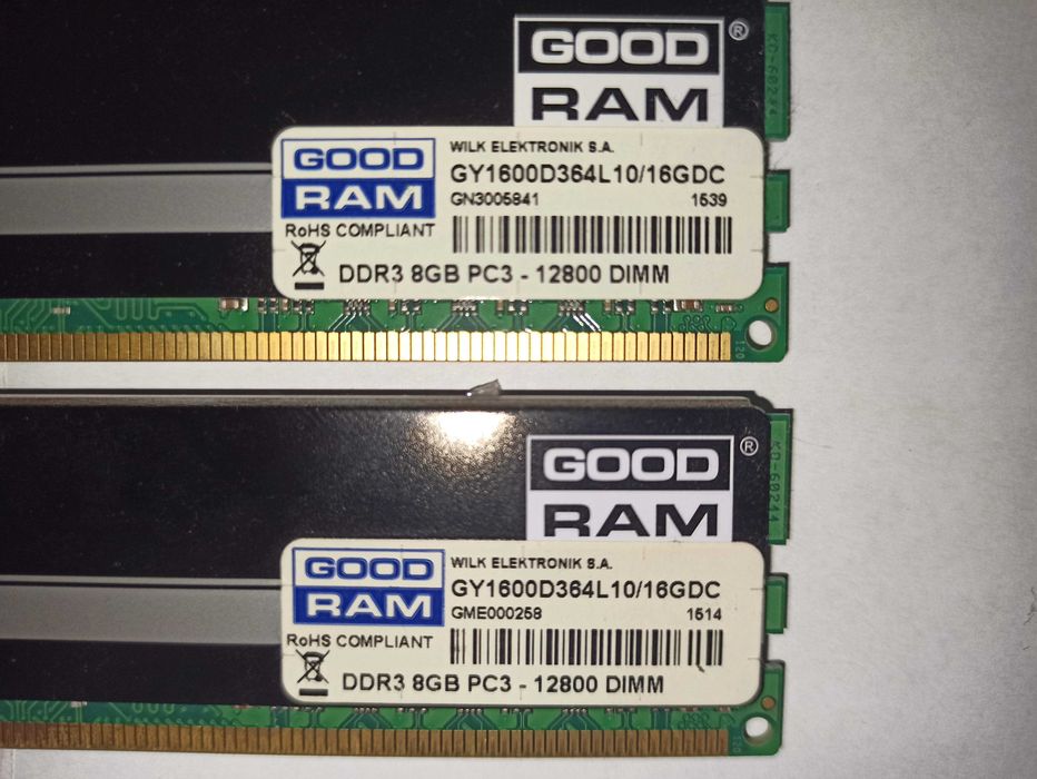 32GB DDR3 DIMM 4x 8GB Pamięć RAM do PC 1,5V