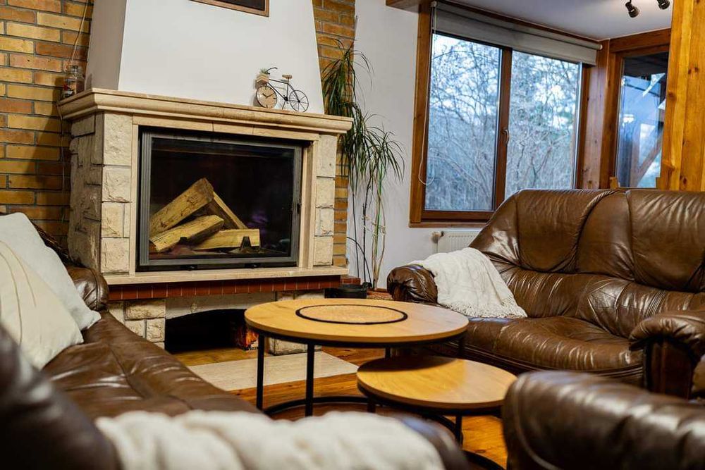 Domek z kominkiem na 8-12 osób, Ostoja Stare Kiejkuty