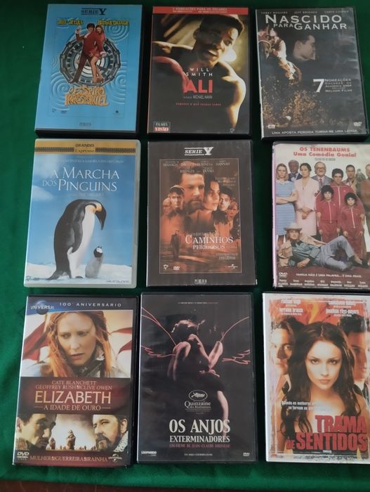 Filmes variados em DVD