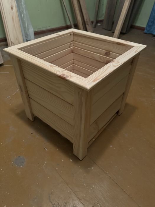 45x45x42 Donice drewniane, donice ogrodowe, donice z drewna