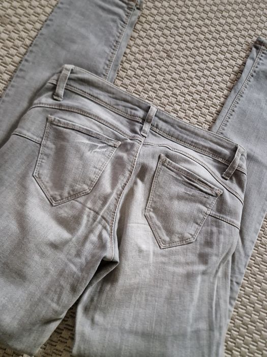 Calça ganga cinzenta da Benetton