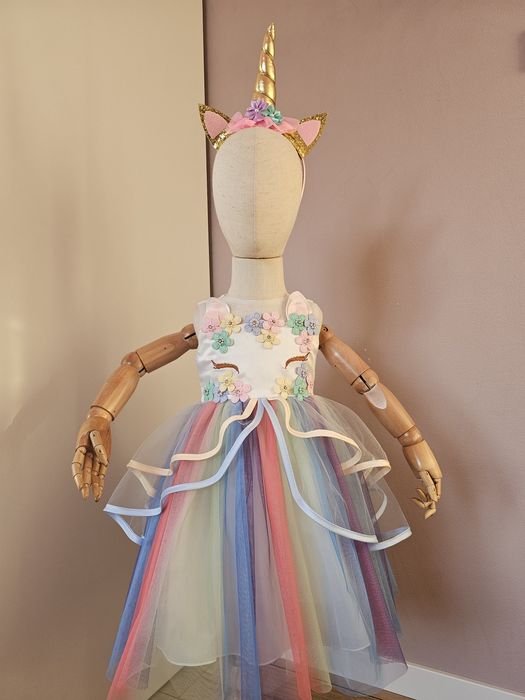 Дитяча кольорова сукня Єдиноріг Одноріг Поні платье единорог від 2-8р