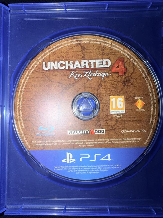 Uncharted 4 Kres złodzieja ps4
