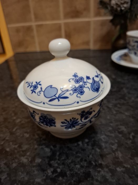 Сервиз посуда чайная пара Синий Лук фарфор  винтаж Германия