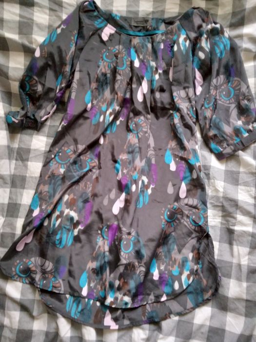 Tunika grafit wzorek rozm 36