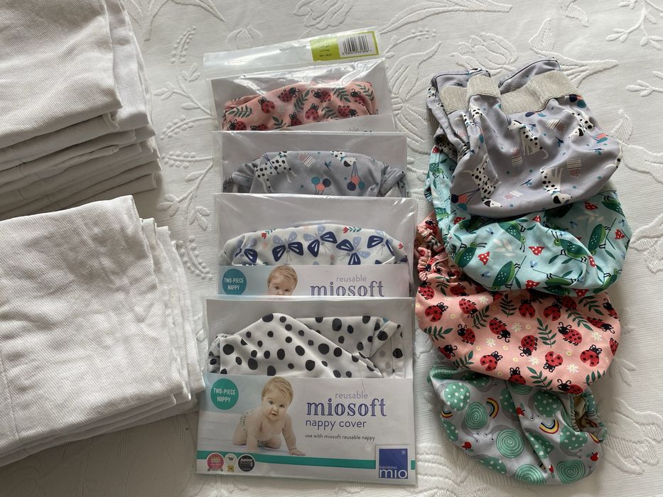 Pack fraldas reutilizáveis Miosoft (fralda de 2 peças) - Bambino Mio
