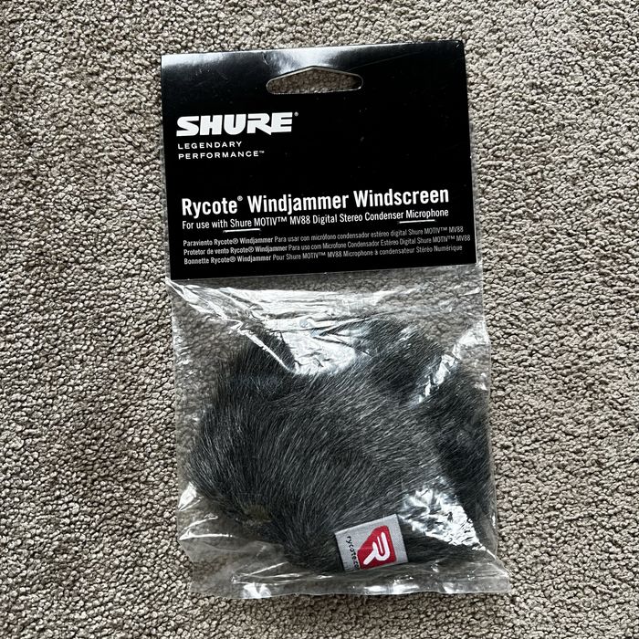 Osłona przeciwwiatrowa do mikrofonu Shure AMV88-FUR Black Gray