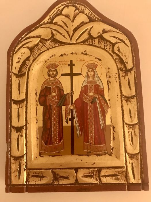 2 Icones Gregos - Anjo e Santa Helena e Constantino423210978021877762