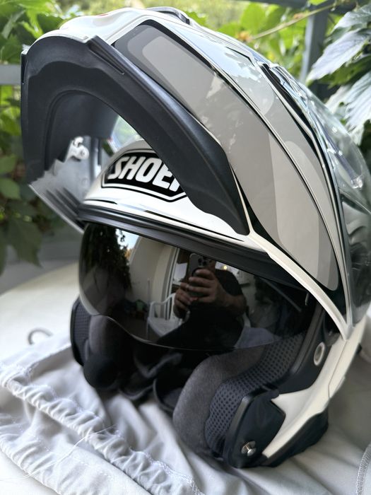 Kask szczękowy Shoei Neotec II rozmiar L + Sena SRL2 Mesh + nowy wizjer CNS-3 z pinockiem