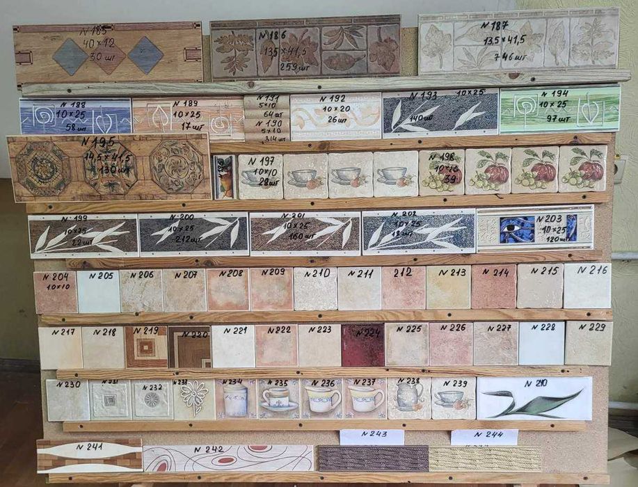 Плитка керамічна облицьовувальна .