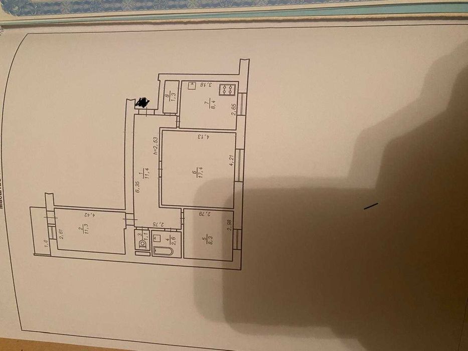 Продам 3кв у самому Центрі 57000₴