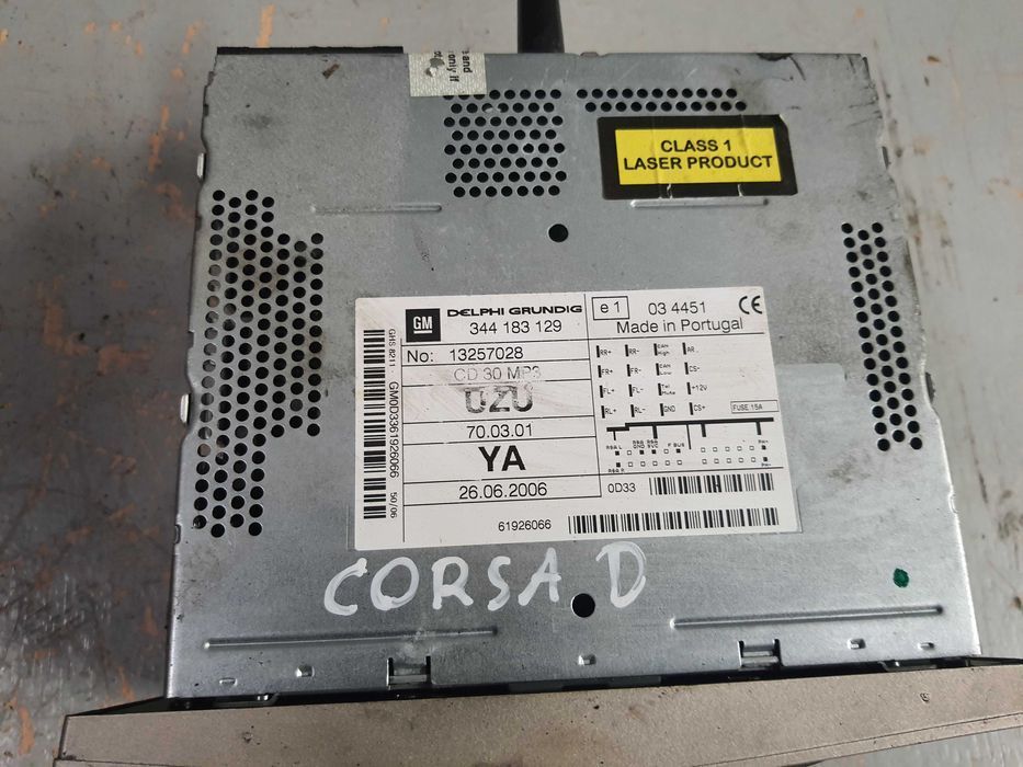 921D Radio Fabryczne Opel Corsa D CD30 MP3