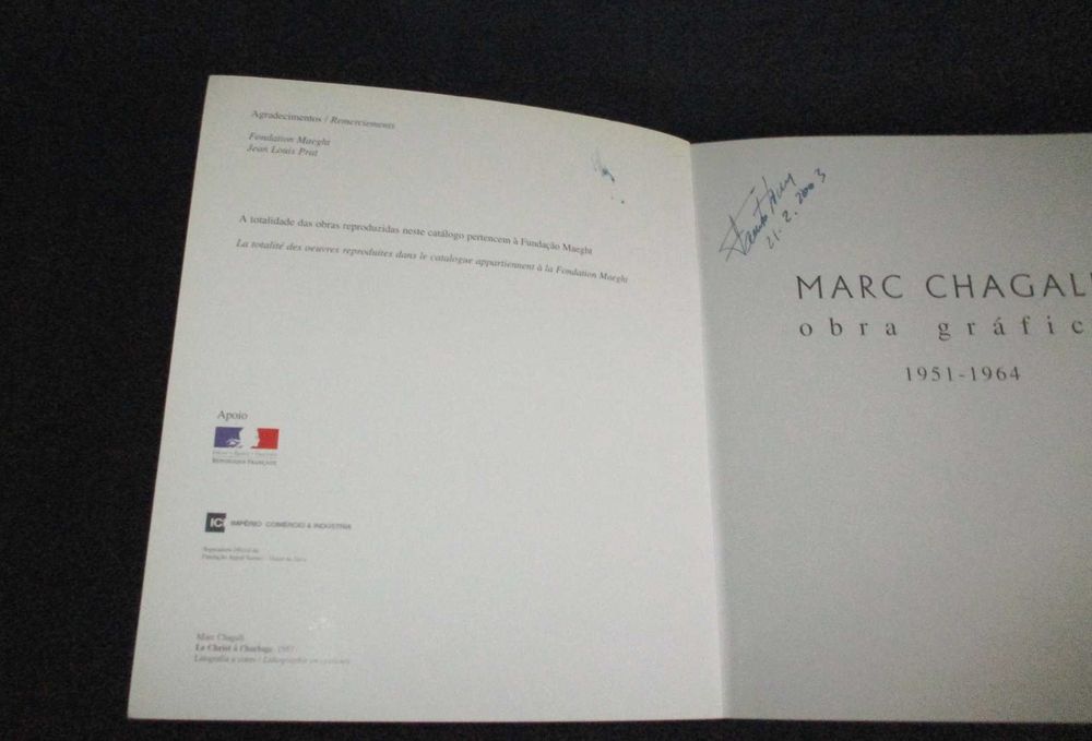 Livro Marc Chagall Obra gráfica 1951 a 1964