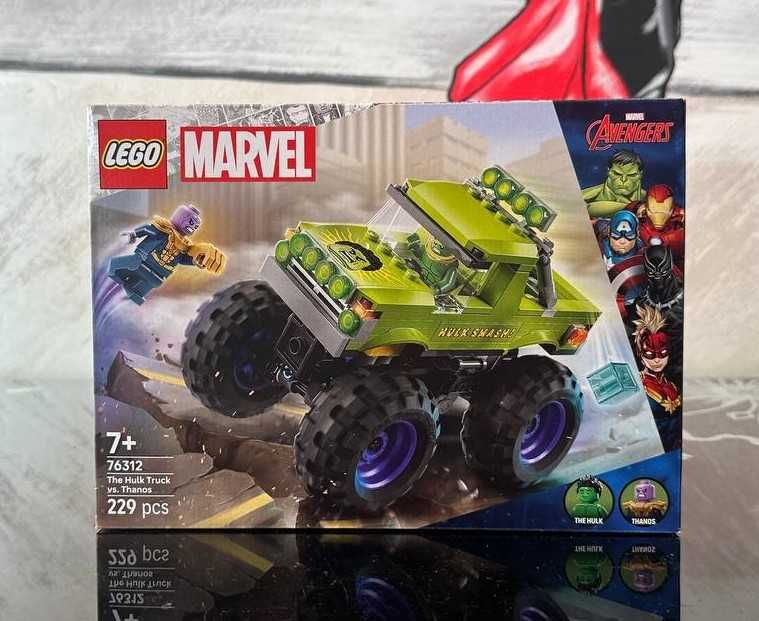 Конструктор LEGO Super Heroes Marvel 76312 Вантажівка Халка проти Таноса