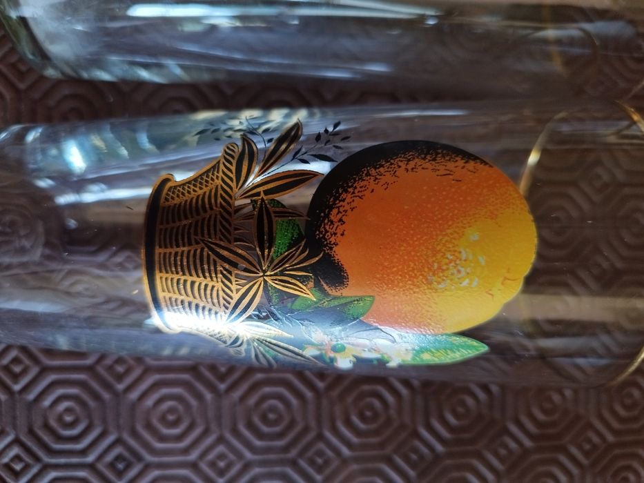 Copos de sumos (6), vintage - Novos