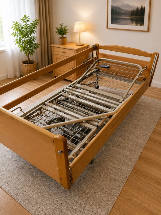 Łóżko rehabilitacyjne , metalowy stelaż