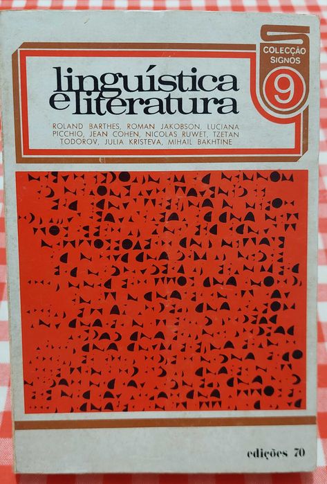 Linguística e literatura, de Barthes, Jakobson, Picchio, Todorov, etc
