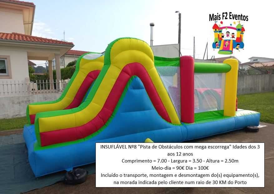 Aluguer de Insufláveis e Trampolins, para festas infantis, aniversários, eventos.