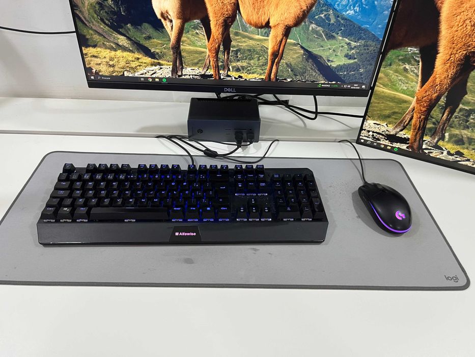 Setup Completo: PC Gaming (NZXT) + 2 Monitores Dell 24" + Periféricos