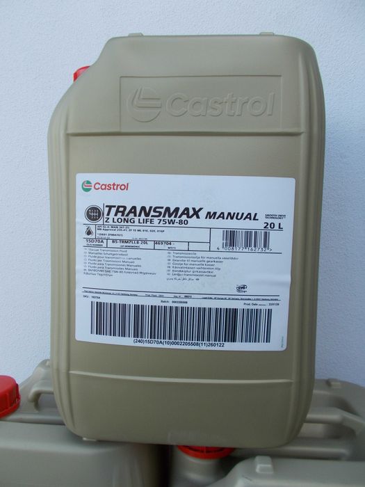 Castrol Transmax Manual Z LL 75w-80 ( 20 Lt )