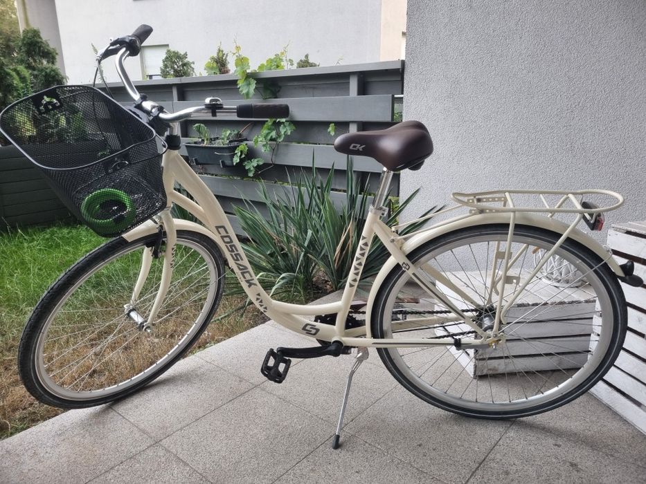 Rower miejski, damka Cossack 28 cali, 3 biegi w piaście, jak nowy