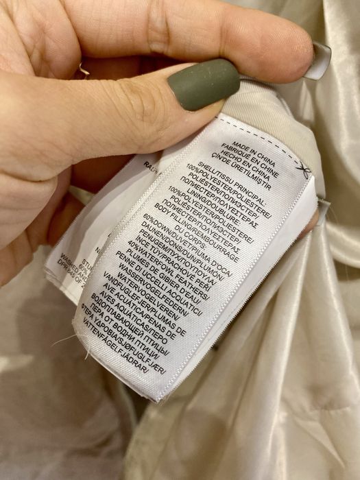 Kurtka puch pierze kremowa lauren Ralph XS/S