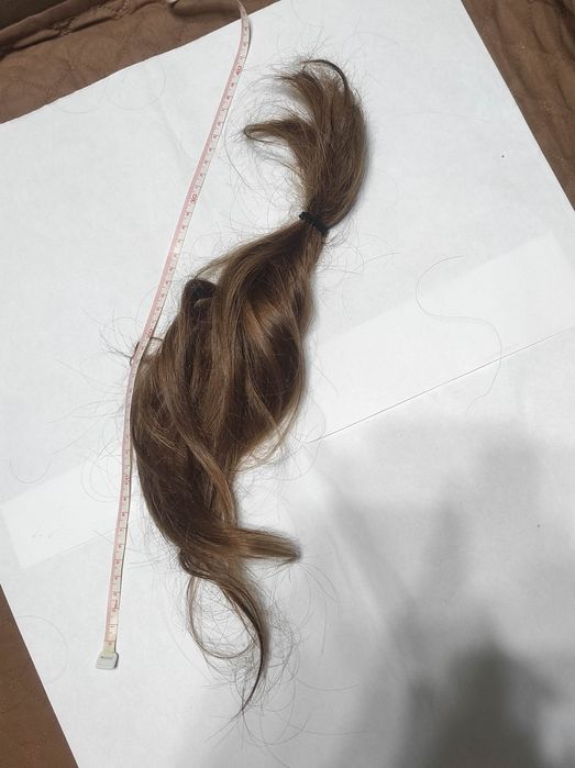 волосся натуральне нефарбоване довжина 35см 52 грам 2014 і 2020рік