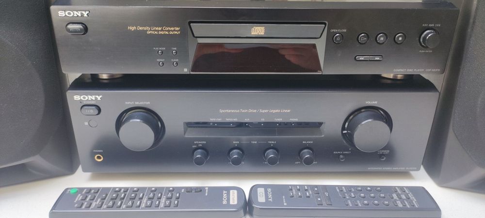 Conjunto Hi-Fi Sony Anos 90 + Bluetooth
