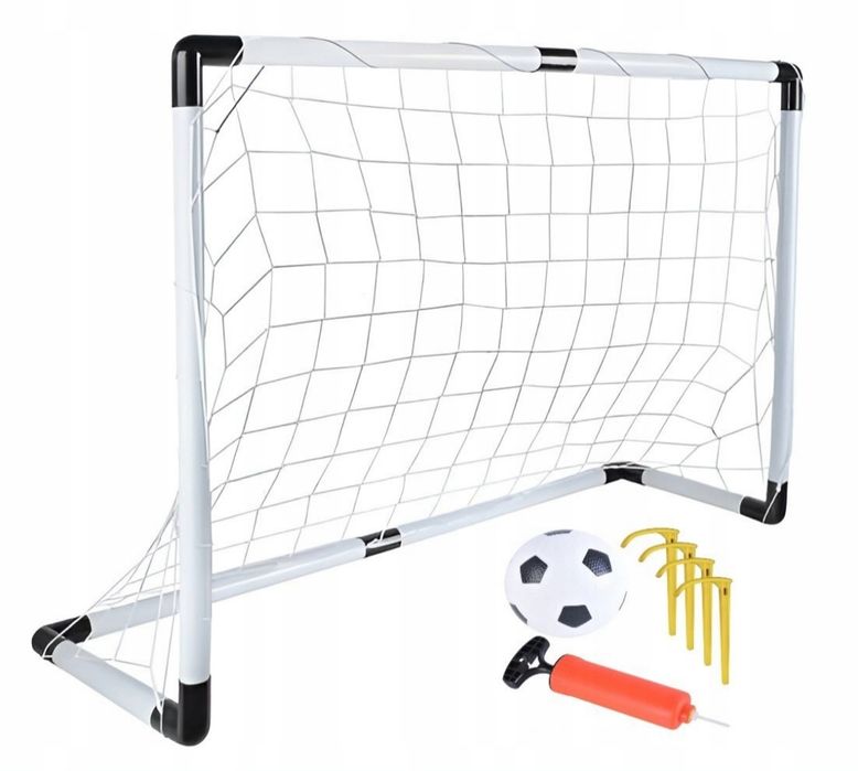 Zestaw piłkarski dla dzieci – bramka + piłka + pompka – 120x80x40 cm