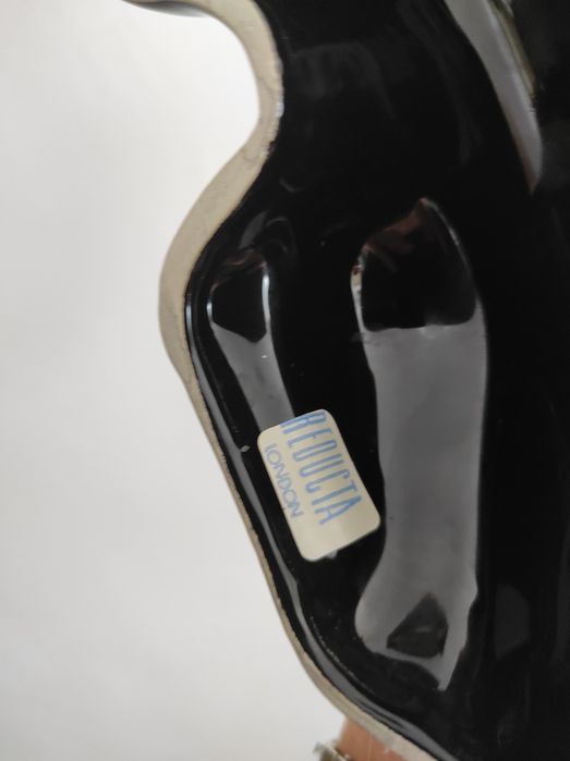 Czarny kot ozdoba ceramiczna do powiedzenia Londyn