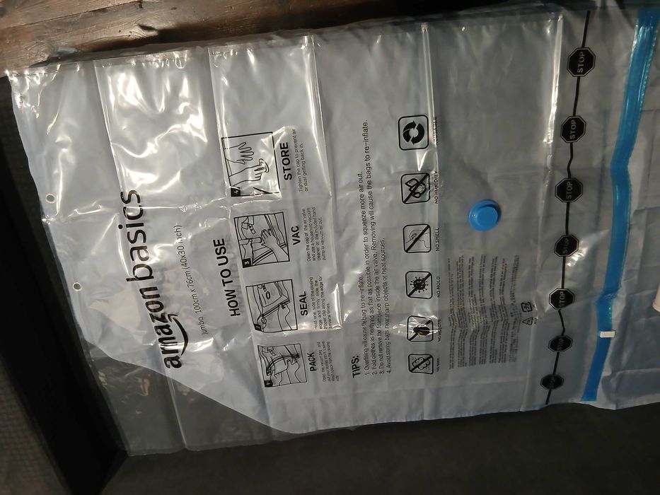 Worki próżniowe 6szt Amazon Basics + pompka