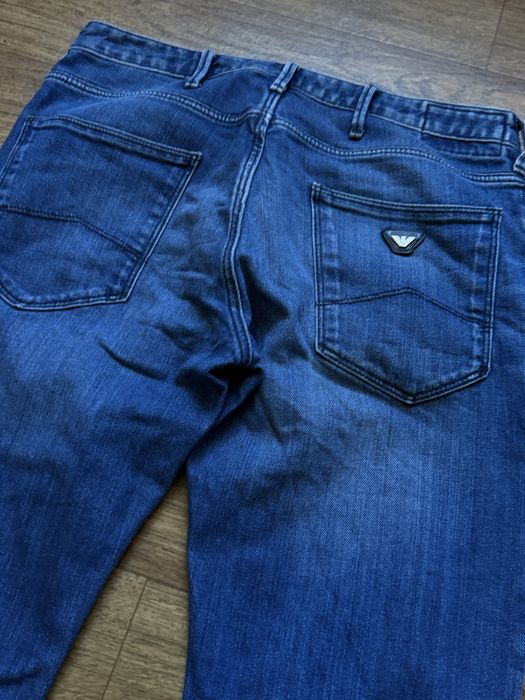 Armani jeans армані джинси армани джинсы 32 м розмір сині слим регуляр