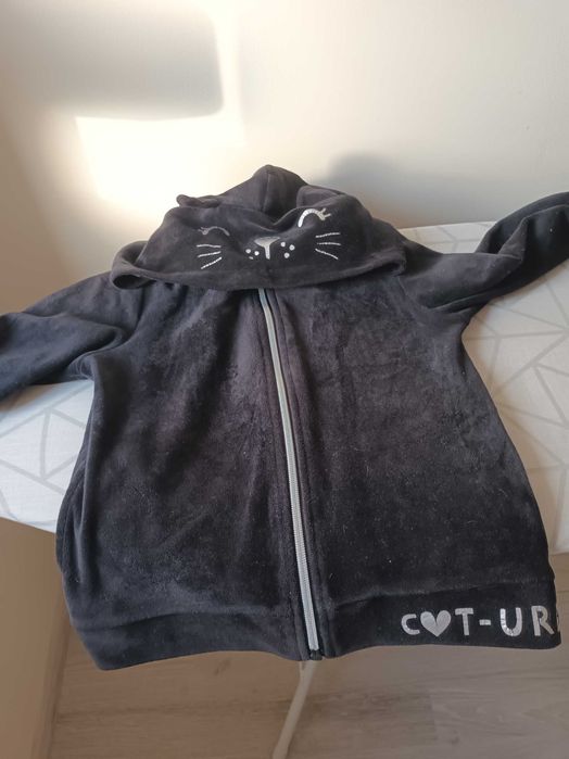 Bluza na suwak dla dziewczynki