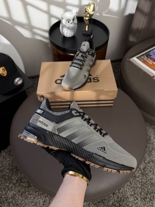 ТОП! Чоловічі кросівки Adidas Marathon Olive Black 41 42 43 44 45 46