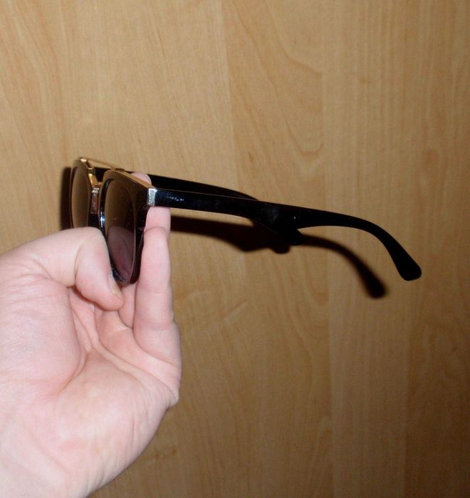 Черный солнцезащитные очки Ray Ban CWS Black Gold Polo Ck ORIGINAL 14 см