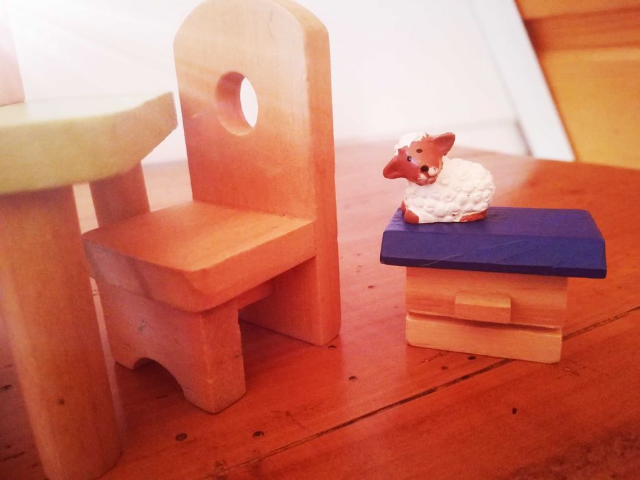 Mebelki drewniane meble do domek dla lalek