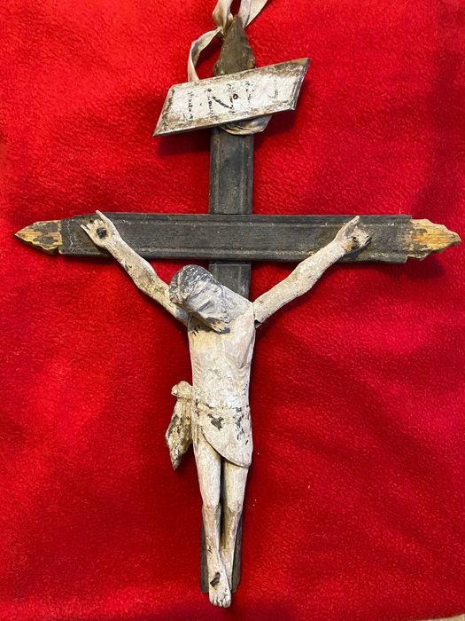 Antiga Arte Sacra Cristo Crucifixo