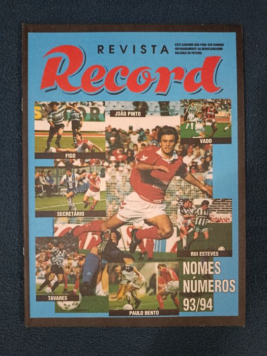 6 Revistas RECORD (especial) futebol - Anos 90