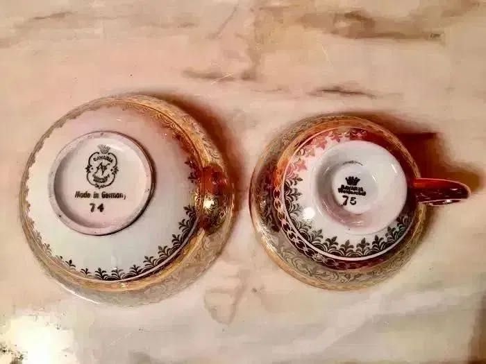 BAVÁRIA WALDERSHOF - serviço de café - anos 50 - 10 chávenas