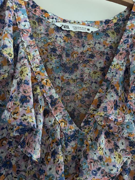 kwiecista sukienka letnia r. M Zara boho style
