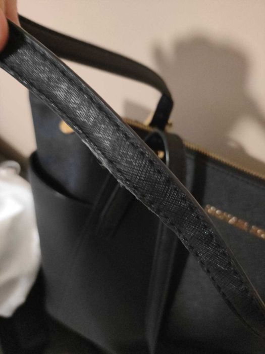 Skórzana shopperka torebka Michael Kors