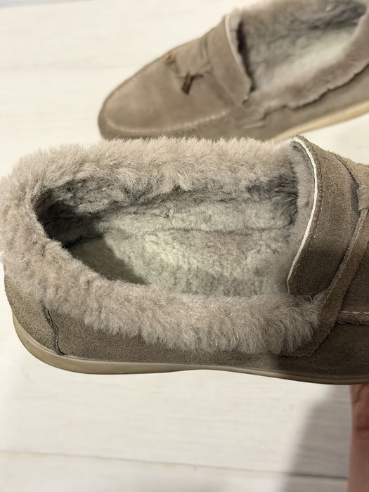 Тёплые лоферы в стиле loro piano