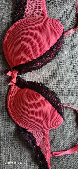 Biustonosz stanik 75 b różowy